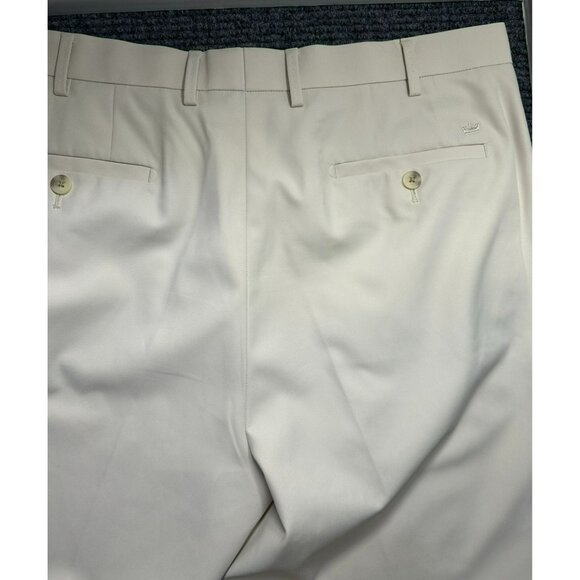 Peter Millar Crown Sport Mens Beige Golf Pants 36x32 Lightweight Performance Fle - Picture 5 of 6